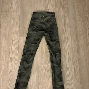 Green Camo Lululemon Align Leggings